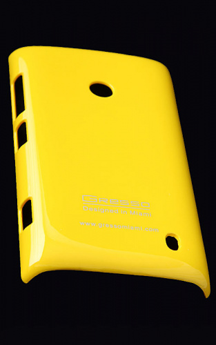 Задняя защитная панель Gresso. Коллекция Мармелад (Nokia Lumia 525) желтый