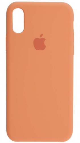 Задняя накладка Soft Touch для Apple iPhone X/XS персиковый