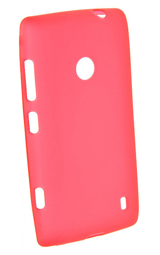 Силикон Nokia Lumia 520/525 матовый красный