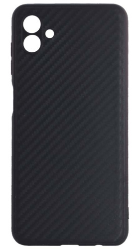 Силиконовый чехол для Samsung Galaxy A04/A045 карбон чёрный