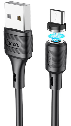 Кабель USB - микро USB HOCO X52 Sereno magnetic charging 1м черный