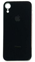 Силиконовый чехол для Apple iPhone XR глянцевый с окантовкой черный