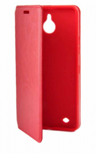 Чехол футляр-книга для NOKIA Lumia 850, красный с силиконовым основанием book