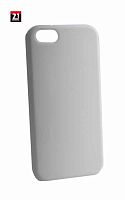 Силиконовый чехол для Apple iPhone 5/5S плотный матовый белый