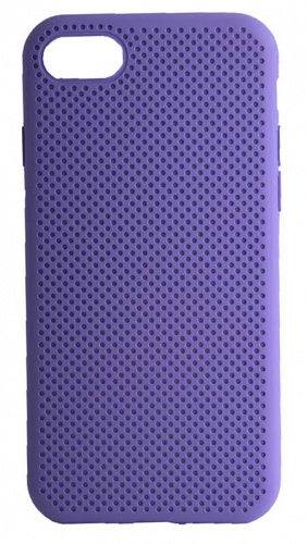 Силиконовый чехол для Apple iPhone 7/8 с перфорацией фиолетовый