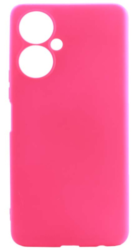 Силиконовый чехол Soft Touch для Tecno Camon 19 Pro неоновый розовый