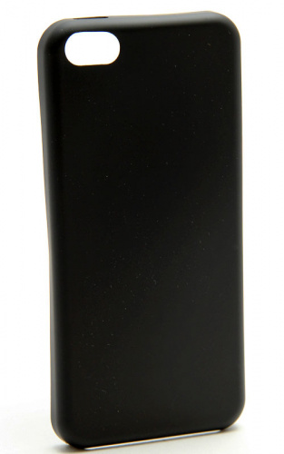 Задняя накладка 0,35 mm для iPhone 5C техпак (чёрная)