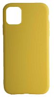 Силиконовый чехол для Apple iPhone 11 матовый желтый
