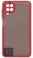 Силиконовый чехол для Samsung Galaxy M12/M127 хром красный
