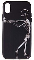 Силиконовый чехол для Apple iPhone X/XS Florme скелет