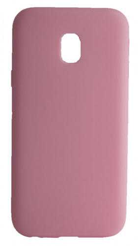 Силиконовый чехол для Samsung Galaxy J730/J7 (2017) матовый розовый