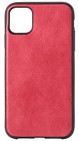 Силиконовый чехол для Apple iPhone 11 кожа красный
