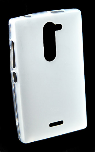 Силиконовый чехол для Nokia 502 Dual Sim матовый техпак (белый)
