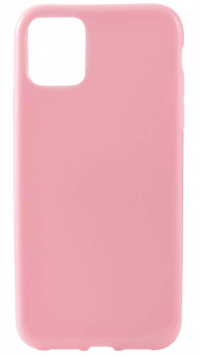 Силиконовый чехол для Apple iPhone 11 с попсокетом плотный розовый