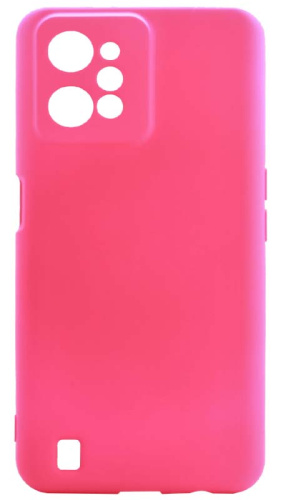 Силиконовый чехол для Realme C31 Soft неоновый розовый