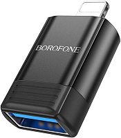 Переходник 8-pin - USB-A Borofone BV18 черный