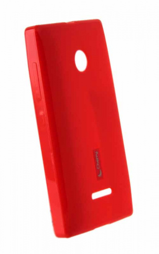 Силиконовый чехол Cherry для Microsoft Lumia 435 (красный)
