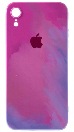 Силиконовый чехол для Apple iPhone XR матовый краски розовый