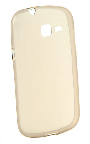 Силиконовый чехол для Samsung GT-S7390 Galaxy Trend mini 0,5 mm глянцевый техпак (прозрачно-чёрный)
