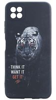 Силиконовый чехол для Samsung Galaxy A22S/A226 фосфор животные тигр