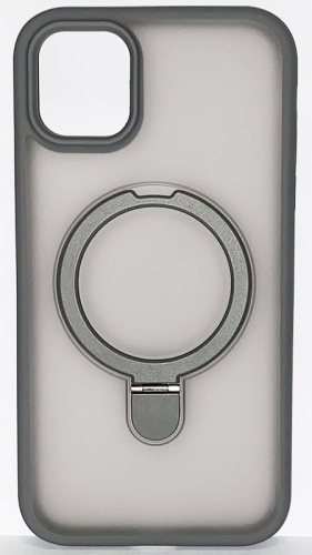 Силиконовый чехол для Apple iPhone 11 Otter с подставкой титан