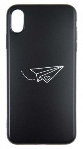 Силиконовый чехол для Apple Iphone XS Max стимпанк Самолетик
