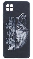 Силиконовый чехол для Samsung Galaxy A22S/A226 фосфор животные волк