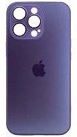 Силиконовый чехол для Apple iPhone 13 Pro AG Glass матовое стекло фиолетовый