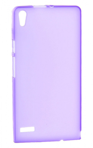 Силиконовый чехол для Huawei Ascend P6 матовый, (фиолетовый)