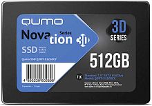 Накопитель SSD 512GB QUMO Novation TLC 3D 2.5" (Q3DT-512GSСY) 550/500 MB/s, SM2258XT