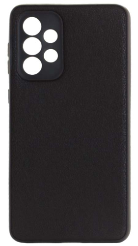 Силиконовый чехол для Samsung Galaxy A33/A335 кожа с лого черный