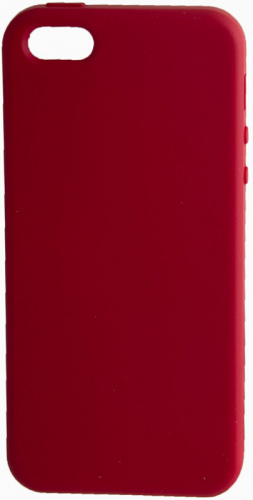 Силиконовый чехол Soft Touch для Apple iPhone 5/5S/SE красный