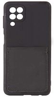 Силиконовый чехол для Samsung Galaxy A22/A225 с карманом черный