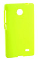 Силиконовый чехол для Nokia X Dual sim глянцевый техпак (зелёный)