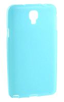 Силиконовый чехол для Samsung SM-N7505 Galaxy Note 3 Neo глянцевый техпак (голубой)