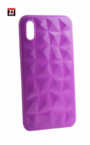 Силиконовый чехол для Apple iPhone X призма фиолетовый