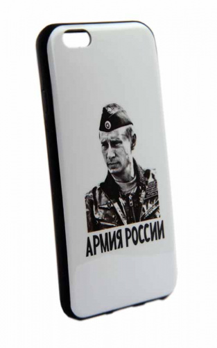 Чехол силиконовый для Apple iPhone 6 Путин