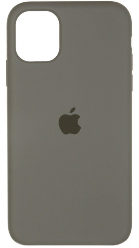Задняя накладка Soft Touch для Apple Iphone 12/12 Pro серо-коричневый