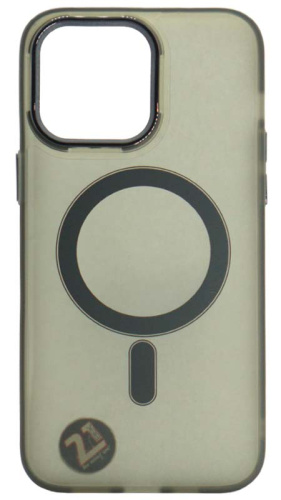 Силиконовый чехол для Apple iPhone 14 Pro Max Q Series с глянцевой камерой черный