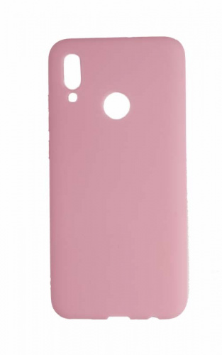 Силиконовый чехол для Huawei P Smart (2019)/Honor 10 Lite ультратонкий розовый