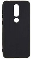 Силиконовый чехол для Nokia 6.1 Plus ультратонкий чёрный