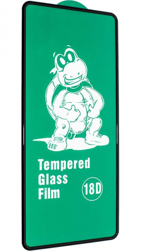 Противоударное стекло для Samsung Galaxy A52/A525 c силиконовыми краями чёрный
