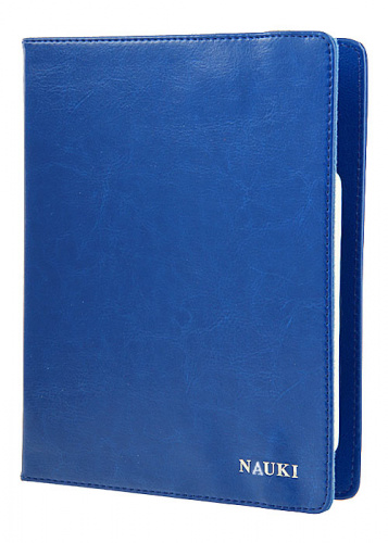 Чехол книжка для ПК универсальная пласт. крепление/поворотный механизм до 8'' синяя B8