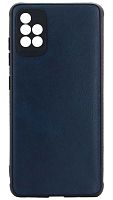 Силиконовый чехол для Samsung Galaxy A51/A515 кожа синий