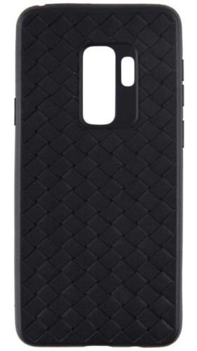 Силиконовый чехол для Samsung Galaxy S9 Plus/G965 плетеный чёрный