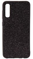 Силиконовый чехол для Samsung Galaxy A50/A505 поверхность с блеском черный