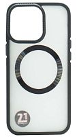Силиконовый чехол для Apple iPhone 13 Pro LEDREAM MagSafe черный
