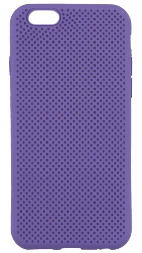 Силиконовый чехол для Apple iPhone 6/6S с перфорацией фиолетовый