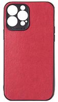 Силиконовый чехол для Apple iPhone 13 Pro Max кожа красный