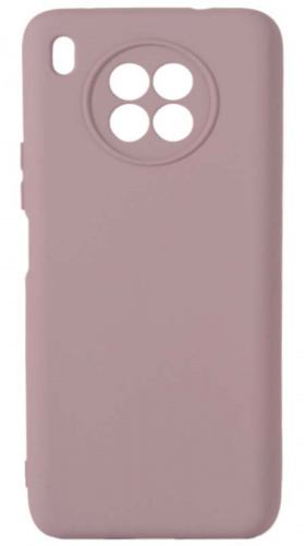 Силиконовый чехол Soft Touch для Honor 50 Lite/Nova 8i с защитой камеры бледно-розовый